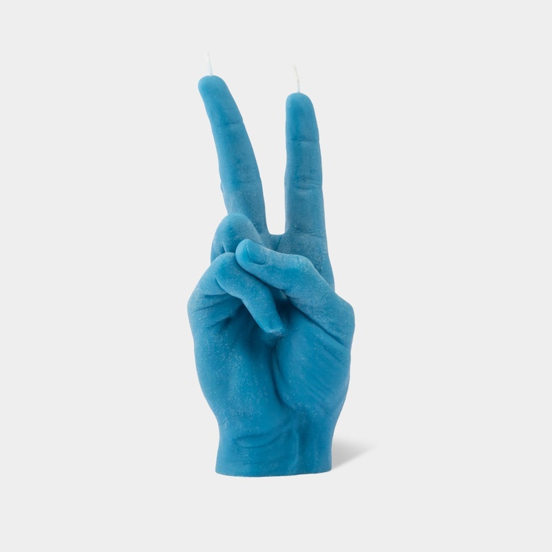 CandleHand “Peace” Candle – Blue