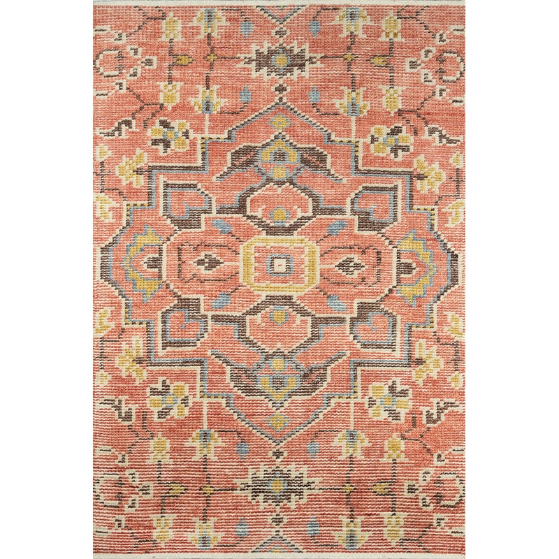 Momeni Ophelia Medallion Hand Knotted Traditional Rectangle Indoor Area Rug