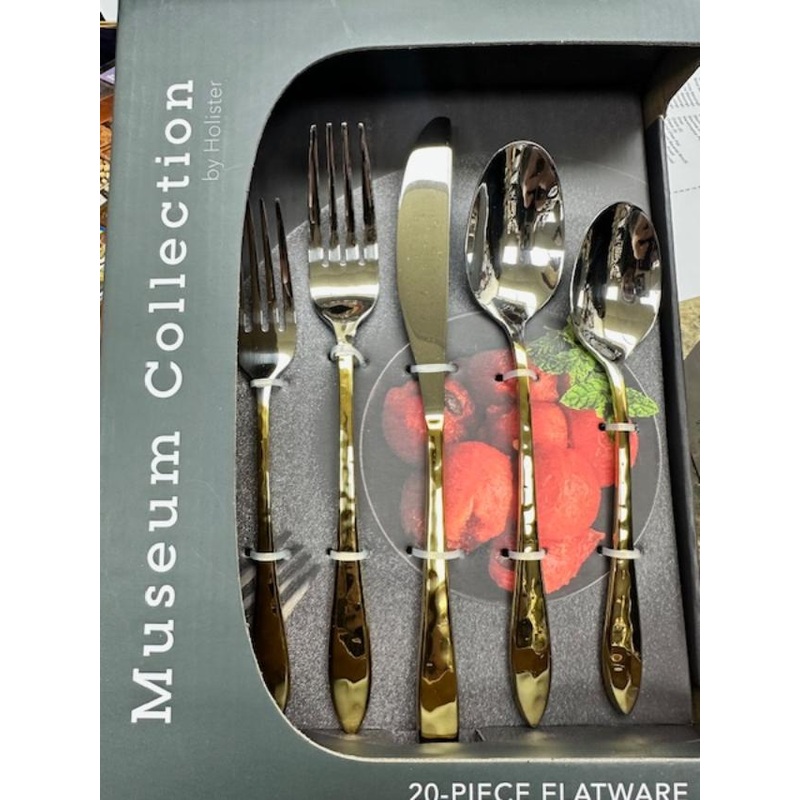Prestige Cutlery Angel Gold Flatware, Service for 4