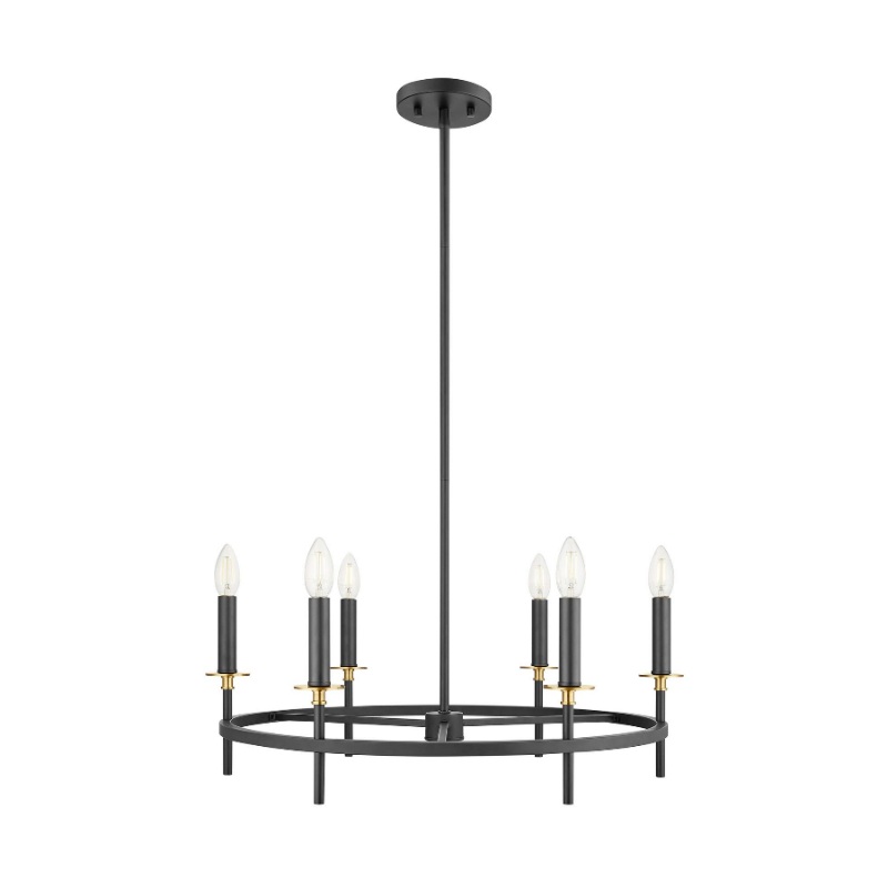Savoy House M100140 6-lt 25″ LED Chandelier