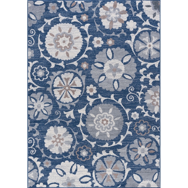 Tayse Floral Area Rug MDN31-Wendy Transitional Cut Pile Indoor Polypropylene