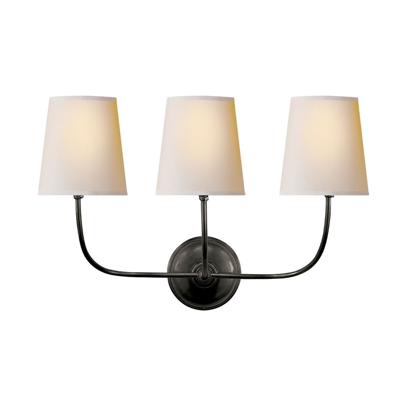 Vendome Three Light Wall Light