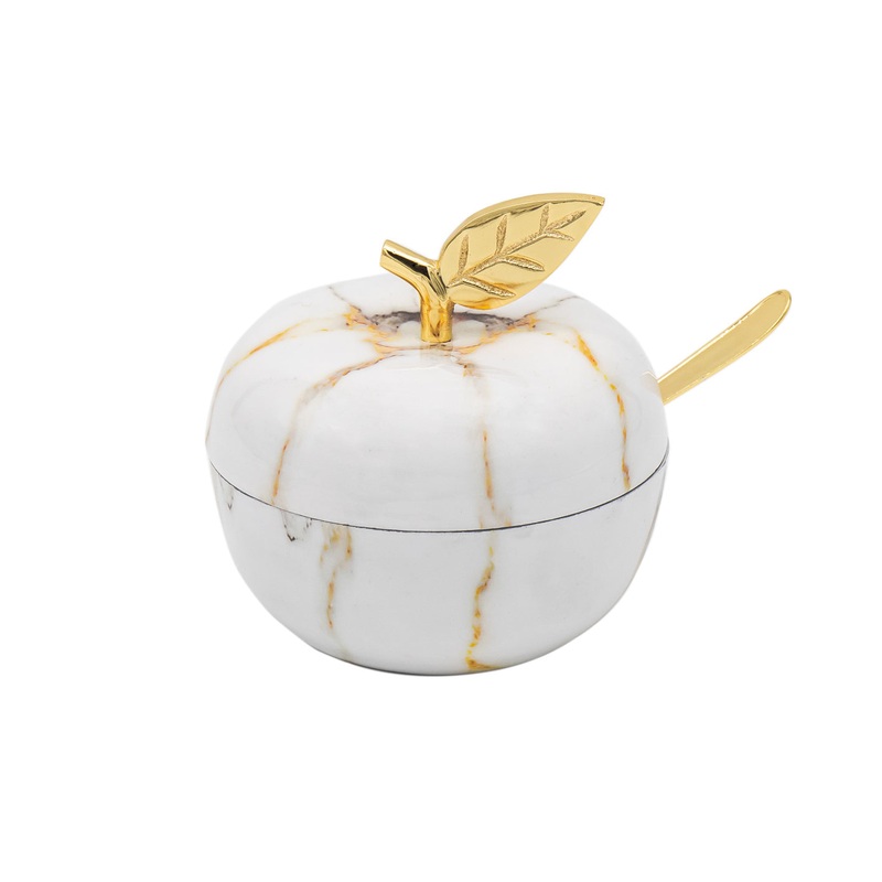 Godinger Marble Fusion Apple Jam Jar