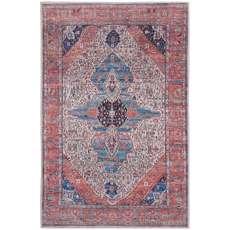 Nourison Grand Washables 5’3″ x 7’3″ Ivory Brick Vintage Indoor Rug