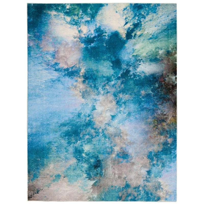 Nourison Le Reve 7’9″ x 9’9″ Seafoam Modern Indoor Rug