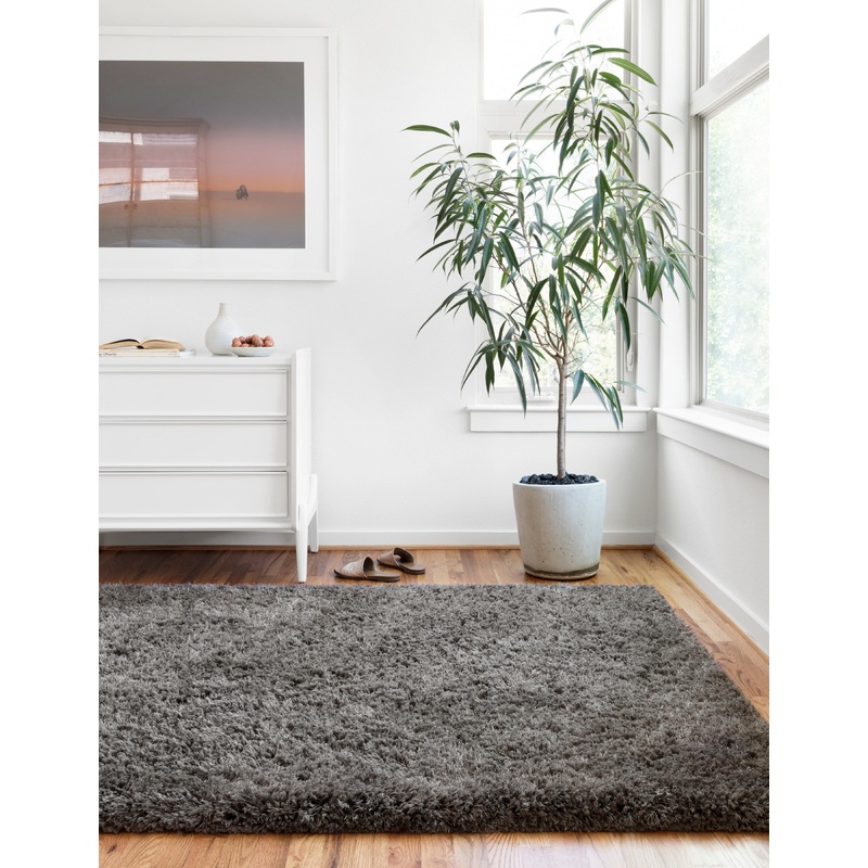 Loloi II Mila Shag Rug | Charcoal