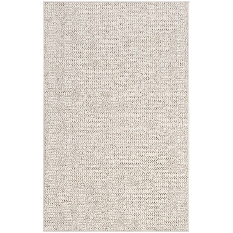 Nourison Natural Texture 2’2″ x 3’9″ Ivory Beige Farmhouse Indoor Rug