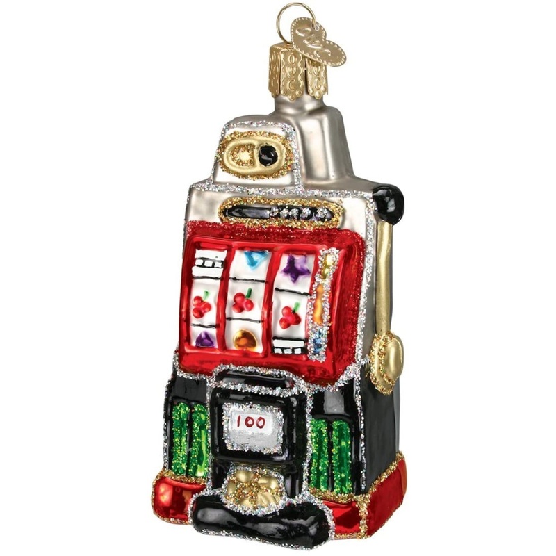 Old World Christmas Glass Blown Tree Ornament, Slot Machine