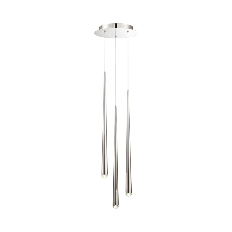 Cascade Crystal Round LED Chandelier