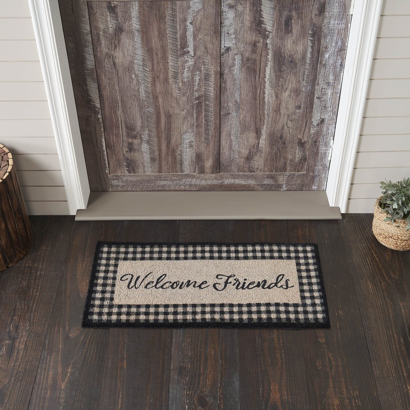 Finders Keepers Welcome Friends Coir Rug Rect 17×36