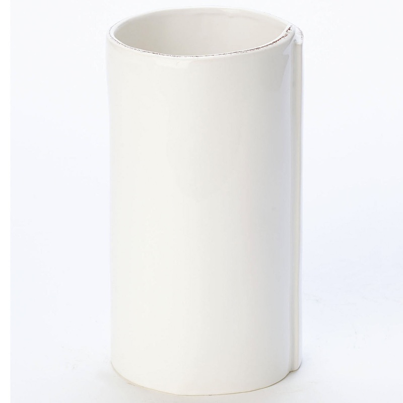 VIETRI: Lastra White Large Vase
