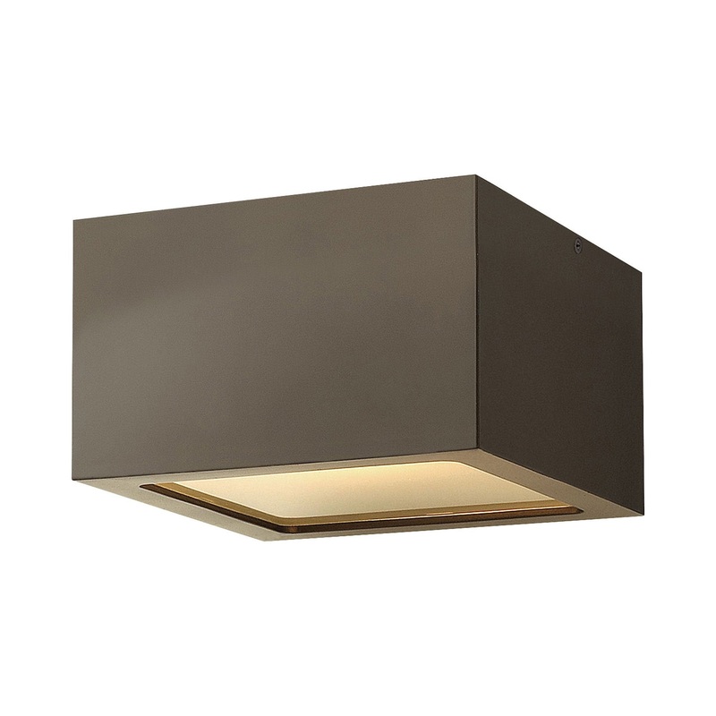 Kube Outdoor LED Flush Mount Ceiling Light