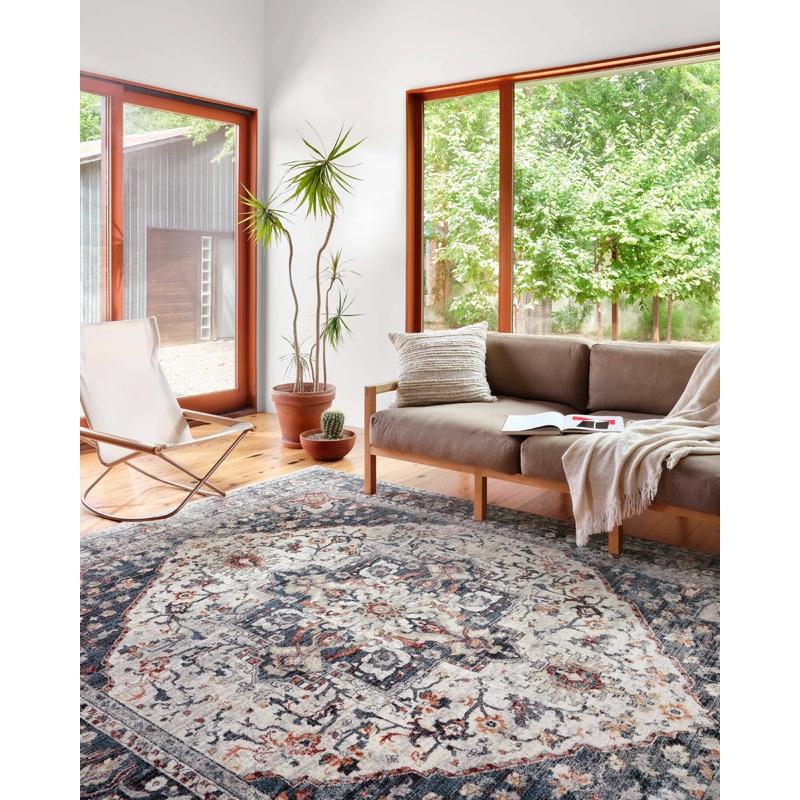 Loloi II Samra Rug | Ivory / Denim