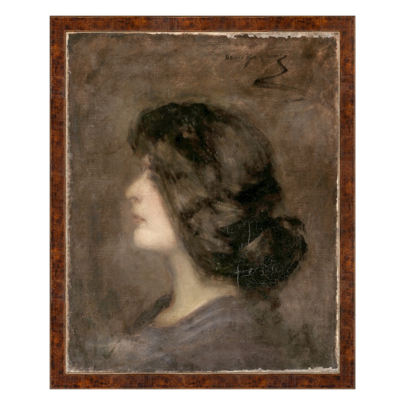 “Misty Portrait of a Young Girl” Framed Art Print