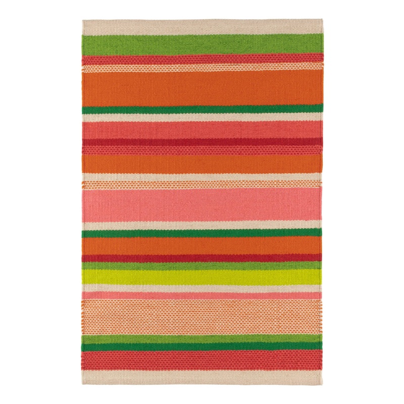 Seed Stitch Stripe Handwoven Indoor/Outdoor Rug | Spring