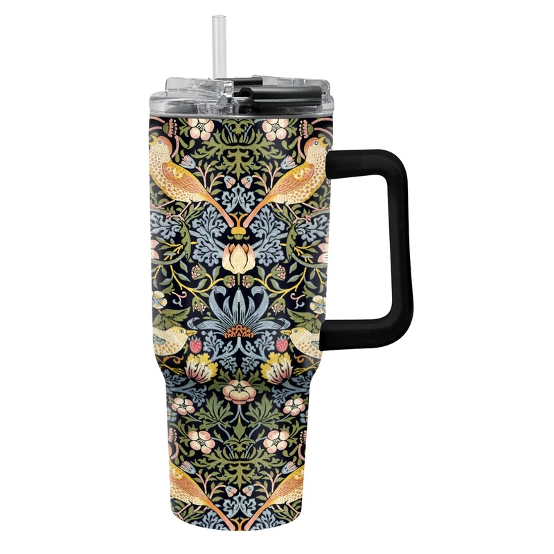 Tumbler 30oz – WM Morris “Strawberry Thief”