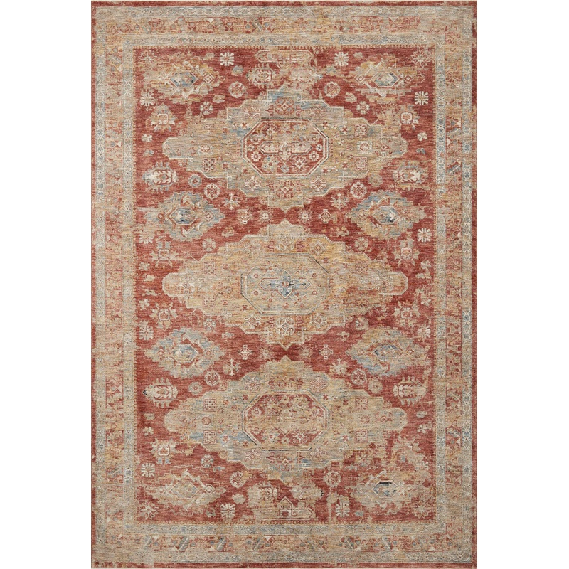 Loloi Gaia Rug | Gold / Brick