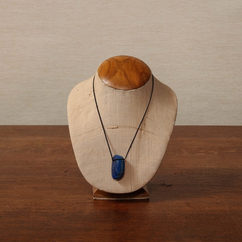Carved Lapis pendant