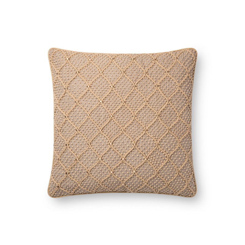 Loloi Pillow | P0675 Natural / Gold