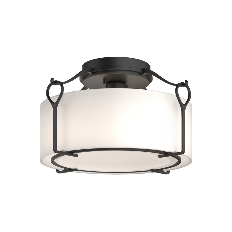 Bow Drum Semi Flush Mount Ceiling Light