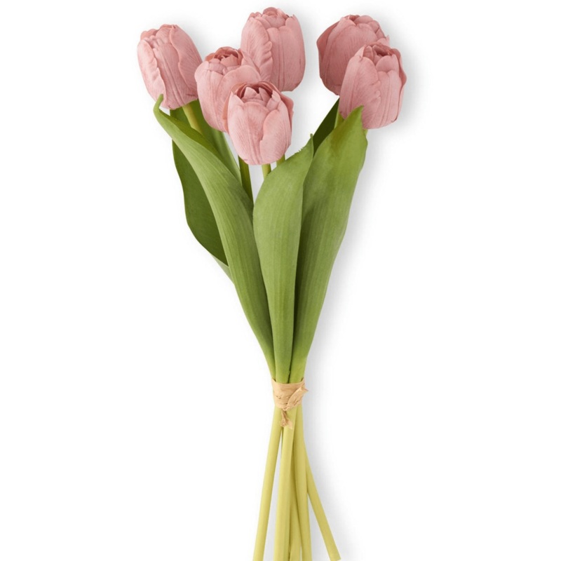 13″ Real Touch Tulip Bundle (6 Stem)