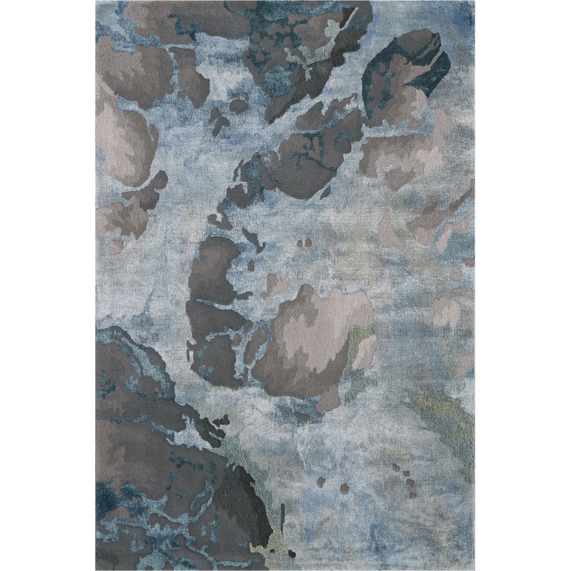 Nourison Prismatic 3’9″ x 5’9″ Grey/Slate Modern Indoor Rug