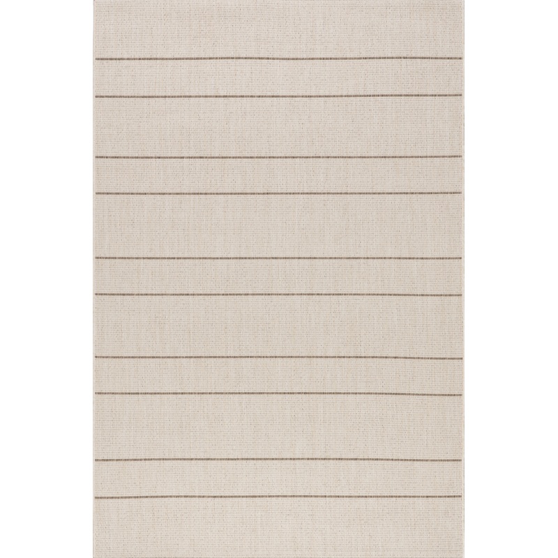 Venetian Pinstripes Indoor/Outdoor Rug | Beige