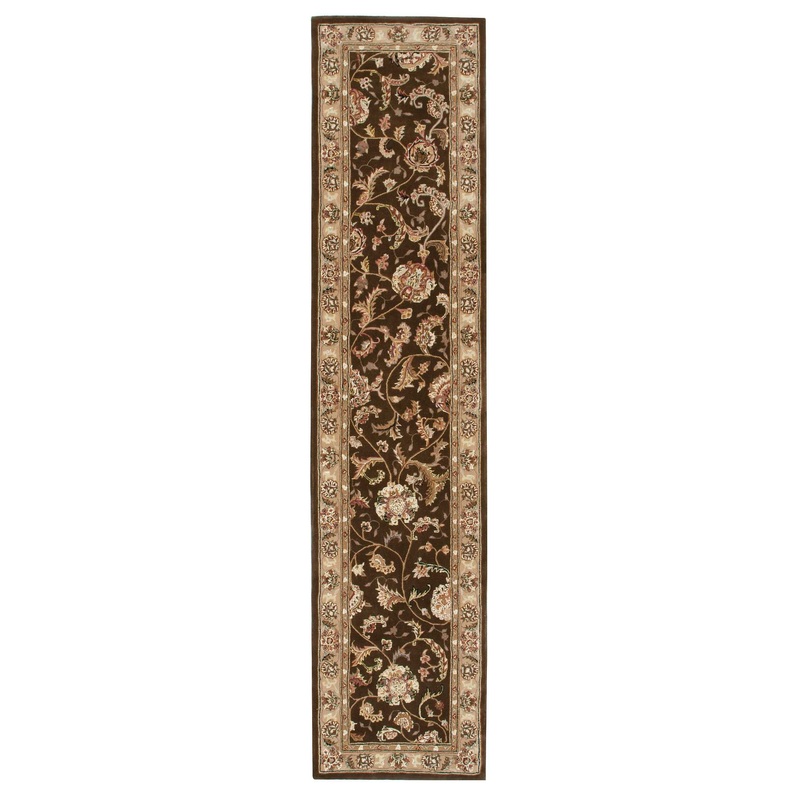 Nourison Nourison 2000 2’6″ x 12′ Brown Traditional Indoor Rug