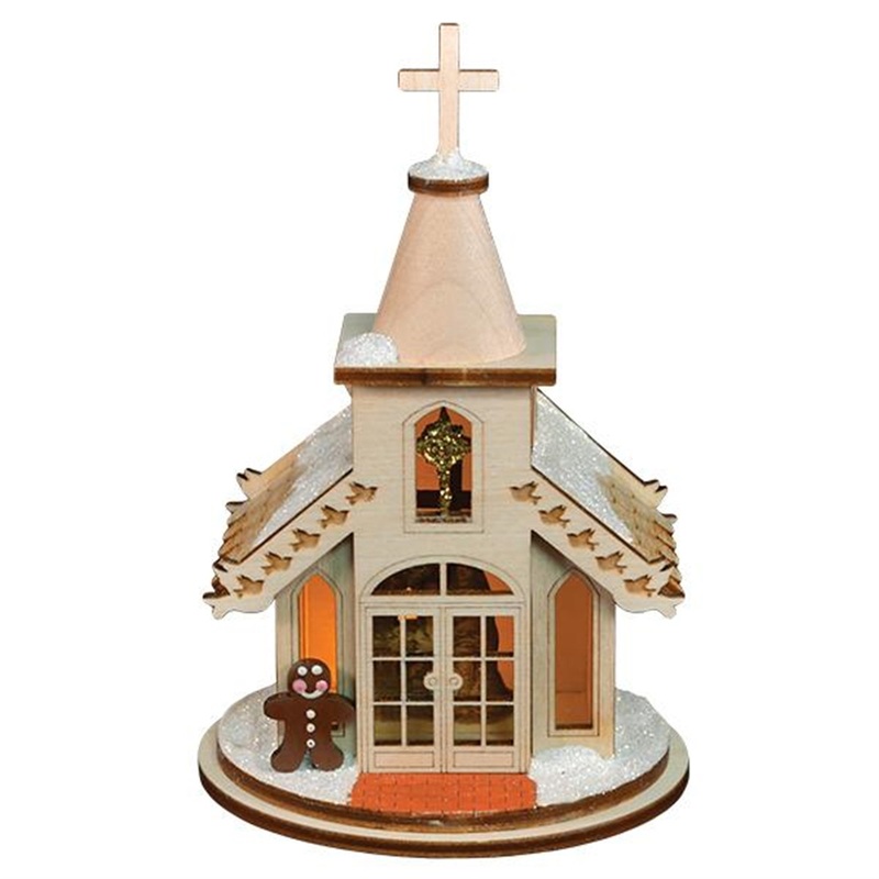Old World Christmas Nativity Chapel Ornament