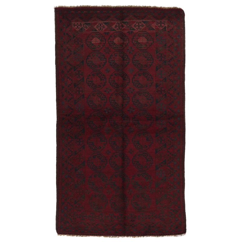 ANTIQUE AFGHAN ERSARI 4′ 1″ x 7′ 0″