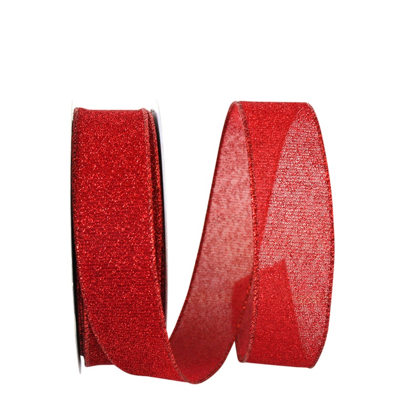 Sparkle Glimmer Radiance Wired Edge, Red