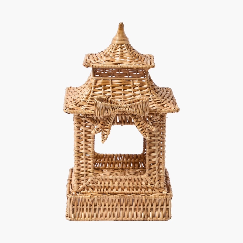 Bow Rattan Pagoda Lantern