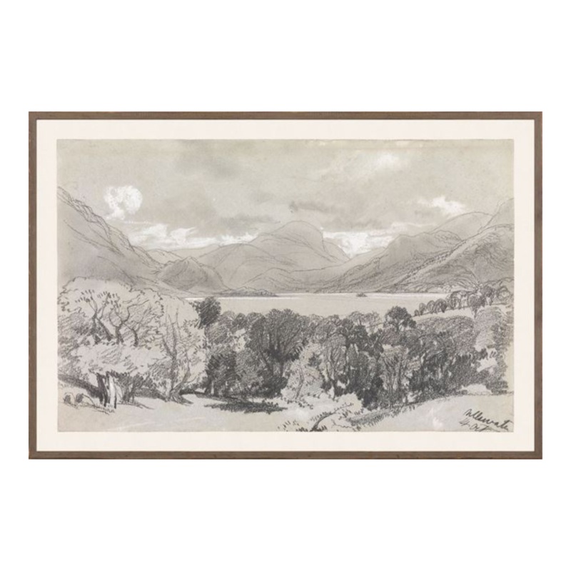 Landscape Sketch III Framed Art Print