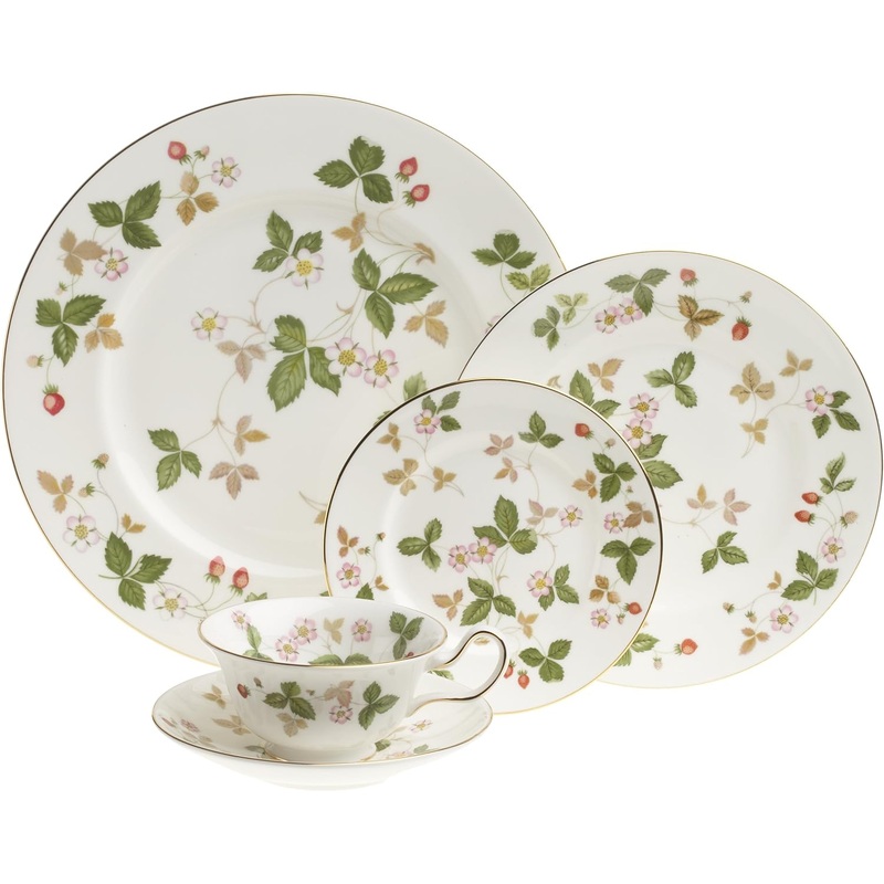 Wedgwood Wild Strawberry Dinnerware 5 Piece Place Setting