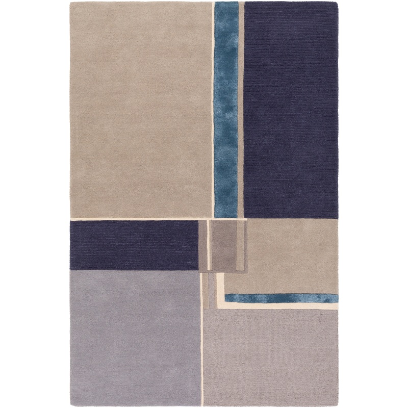 Mid Century 25256 Hand Tufted Wool Indoor Area Rug by Surya Rugs