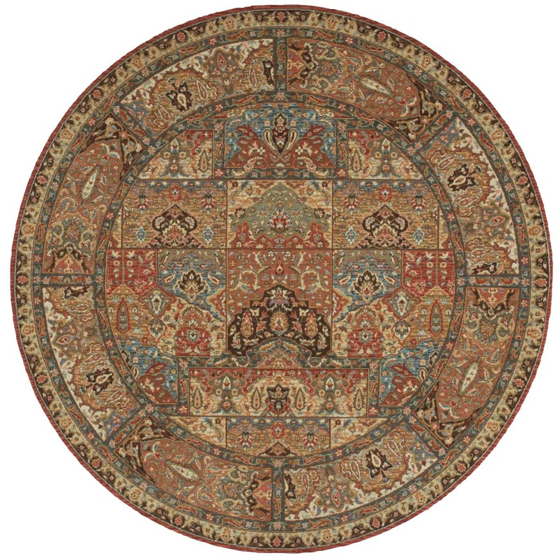 Nourison Living Treasures 710 x Round Multicolor Traditional Indoor Rug