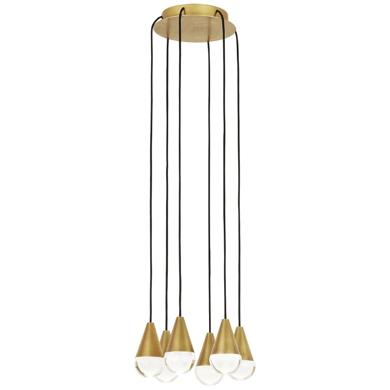 Visual Comfort 700TRSPCPA6 Cupola 6-lt 11″ LED Chandelier
