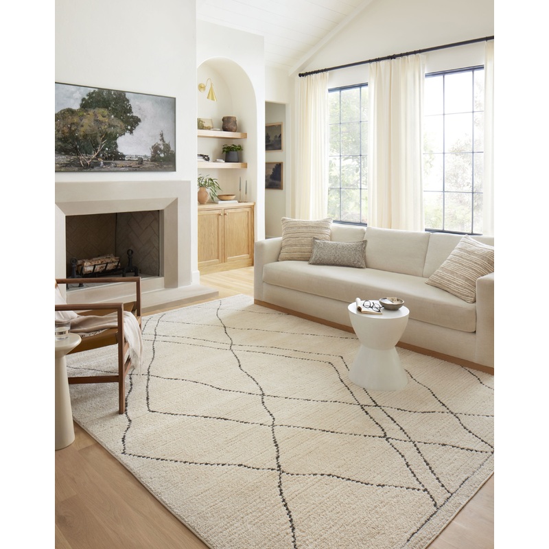 Loloi II Fabian Rug | Ivory / Charcoal