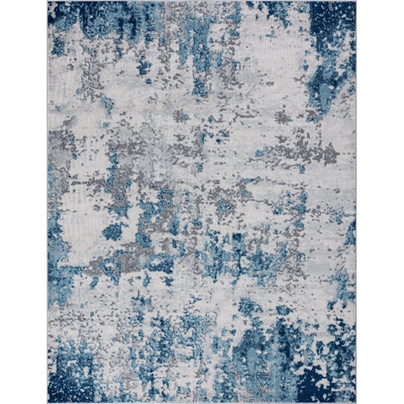 Tayse Abstract Area Rug DIA11-Spokane Contemporary Cut Pile Indoor Polypropylene