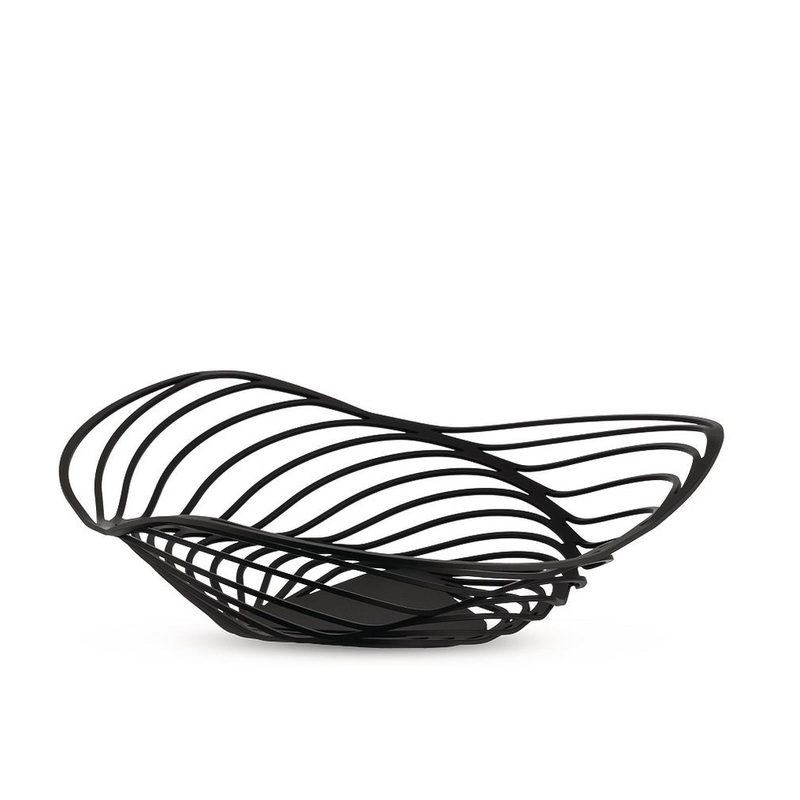 Alessi Trinity Fruit Basket Black