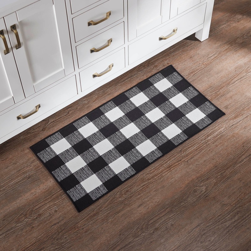 Annie Buffalo Check Black Indoor/Outdoor Rug Rect 17×36