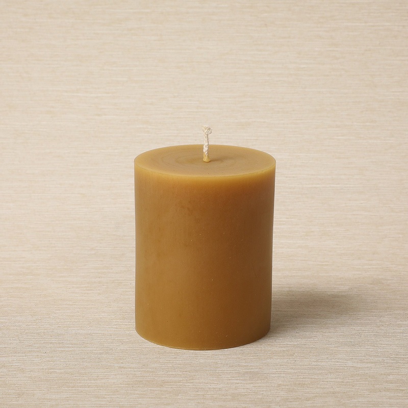 Beeswax Pillar Candle 3″ x 4″