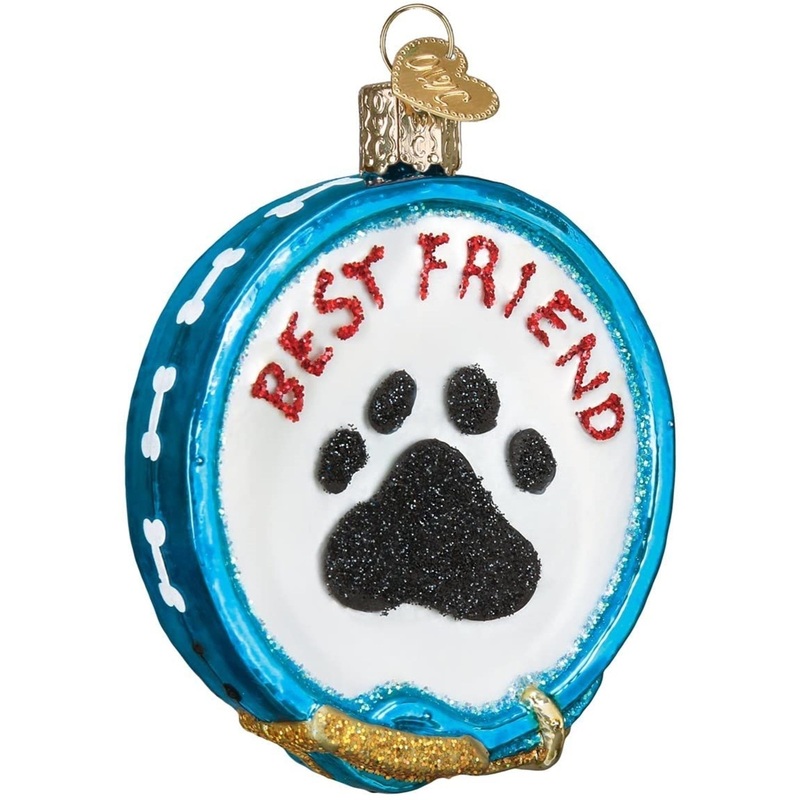 Old World Christmas Ornaments Dog and Pet Accessories Glass Blown Ornaments for Christmas Tree, Dog Collar