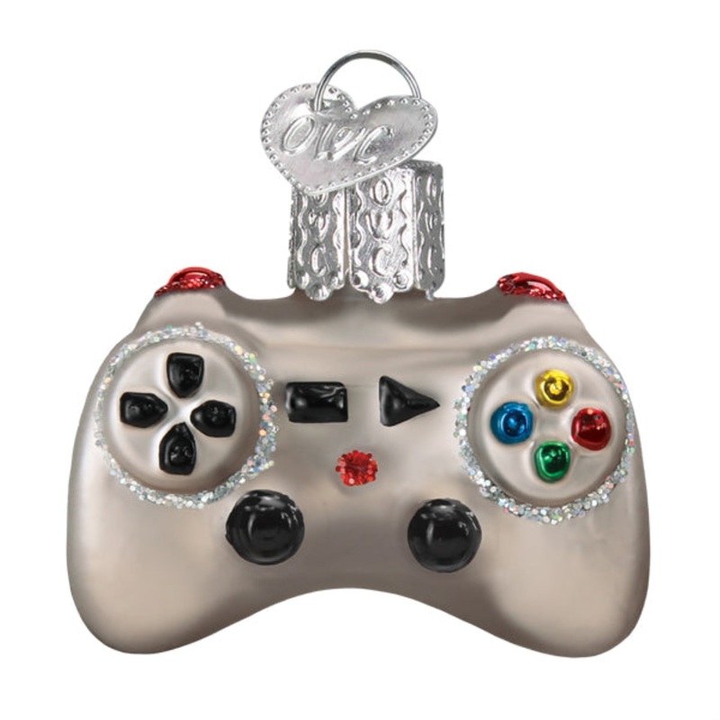 Old World Christmas Blown Glass Ornament for Christmas Tree, Mini Video Game Controller (with OWC Gift Box)