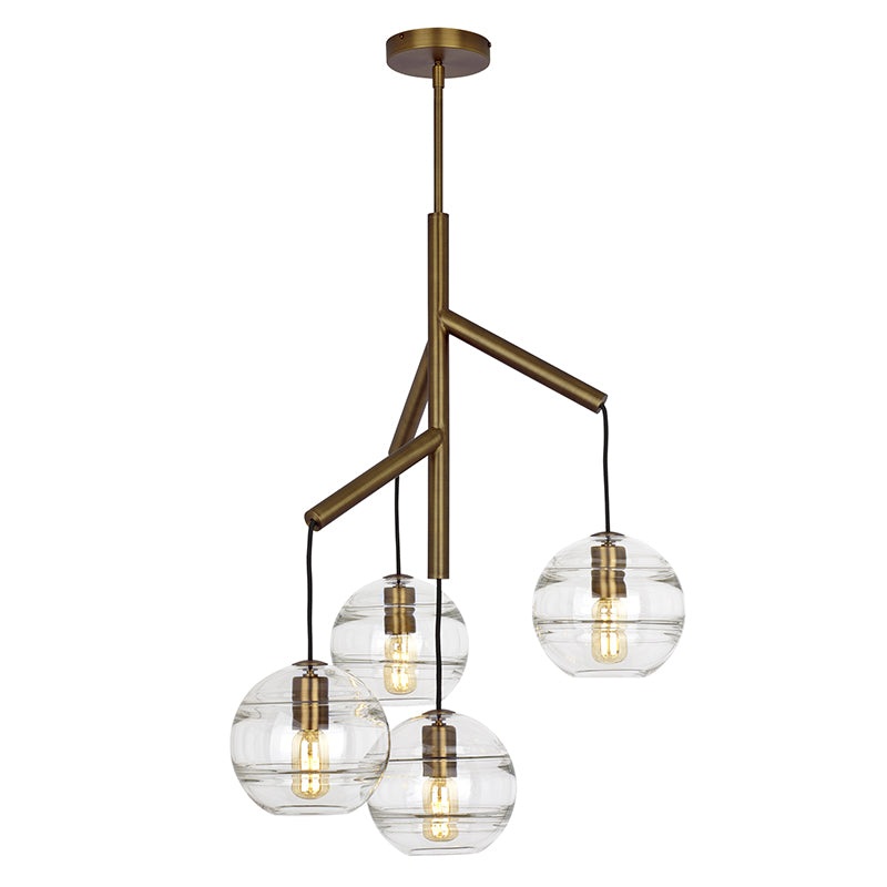 Visual Comfort 700SDNMPR1 Sedona Single 4-lt 25″ LED Chandelier