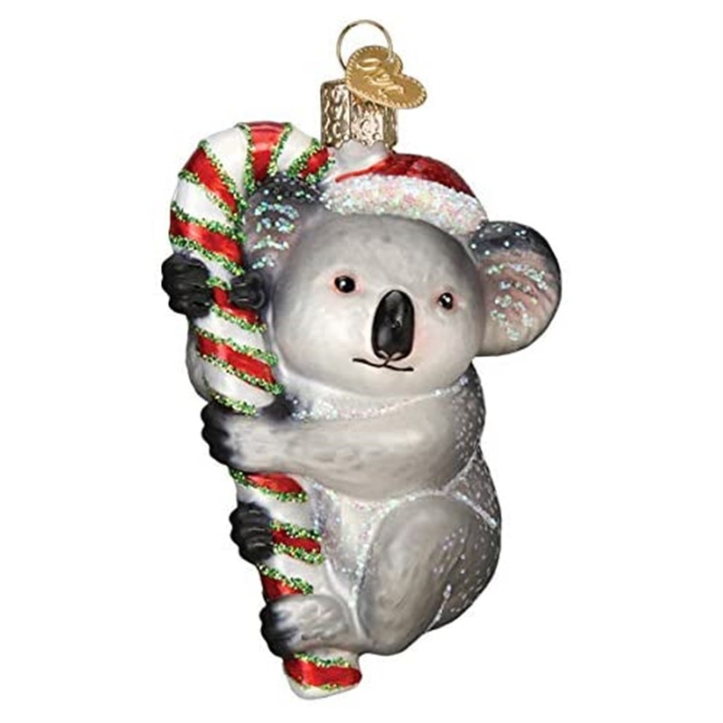 Old World Christmas Blown Glass Christmas Ornament, Christmas Koala