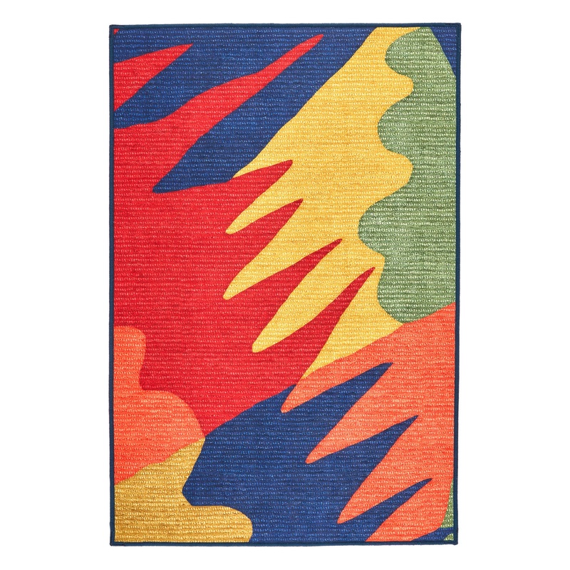 Graphic Machine Washable Rug | Multi