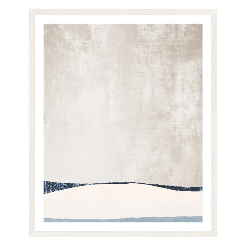 “Minimal Coastal Landscape” Framed Art Print