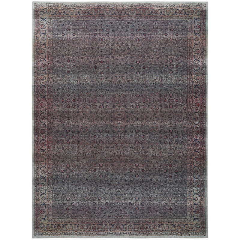 Nourison Grand Washables 7’10” x 9’10” Emerald Vintage Indoor Rug