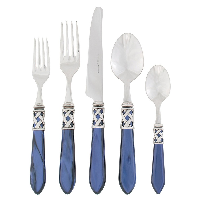 VIETRI: Aladdin Five Piece Place Setting BLUE